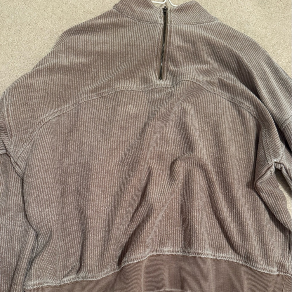 Thread & Supply Taupe Ribbed Skirt